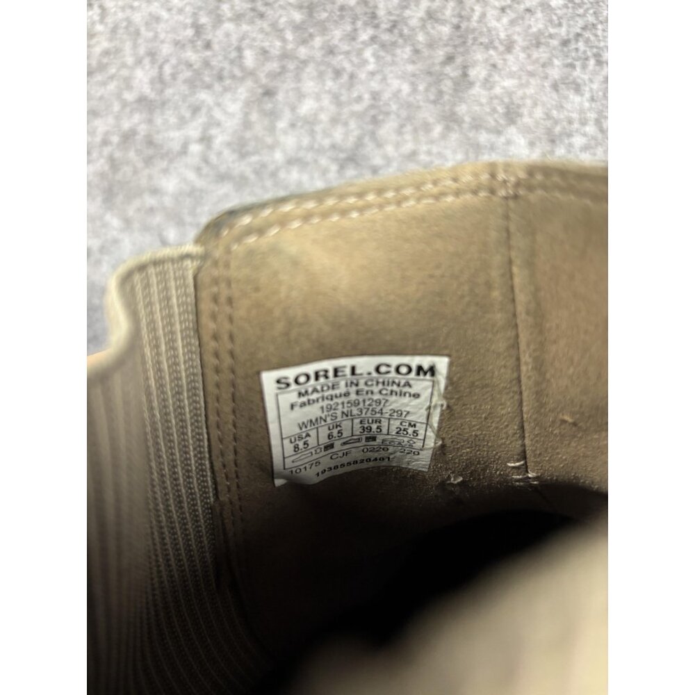 Sorel Boots Womens Size 8.5 Brown Leather Chelsea Wedge Lug Sole NL3754-297 - Picture 6 of 9